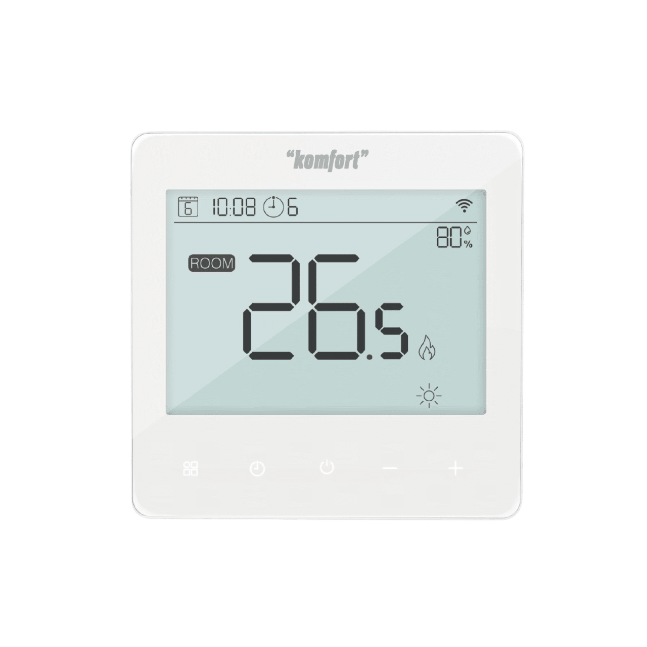 Komfort SmartHC Smart Underfloor Heating Thermostat White with Floor Sensor - Image 2