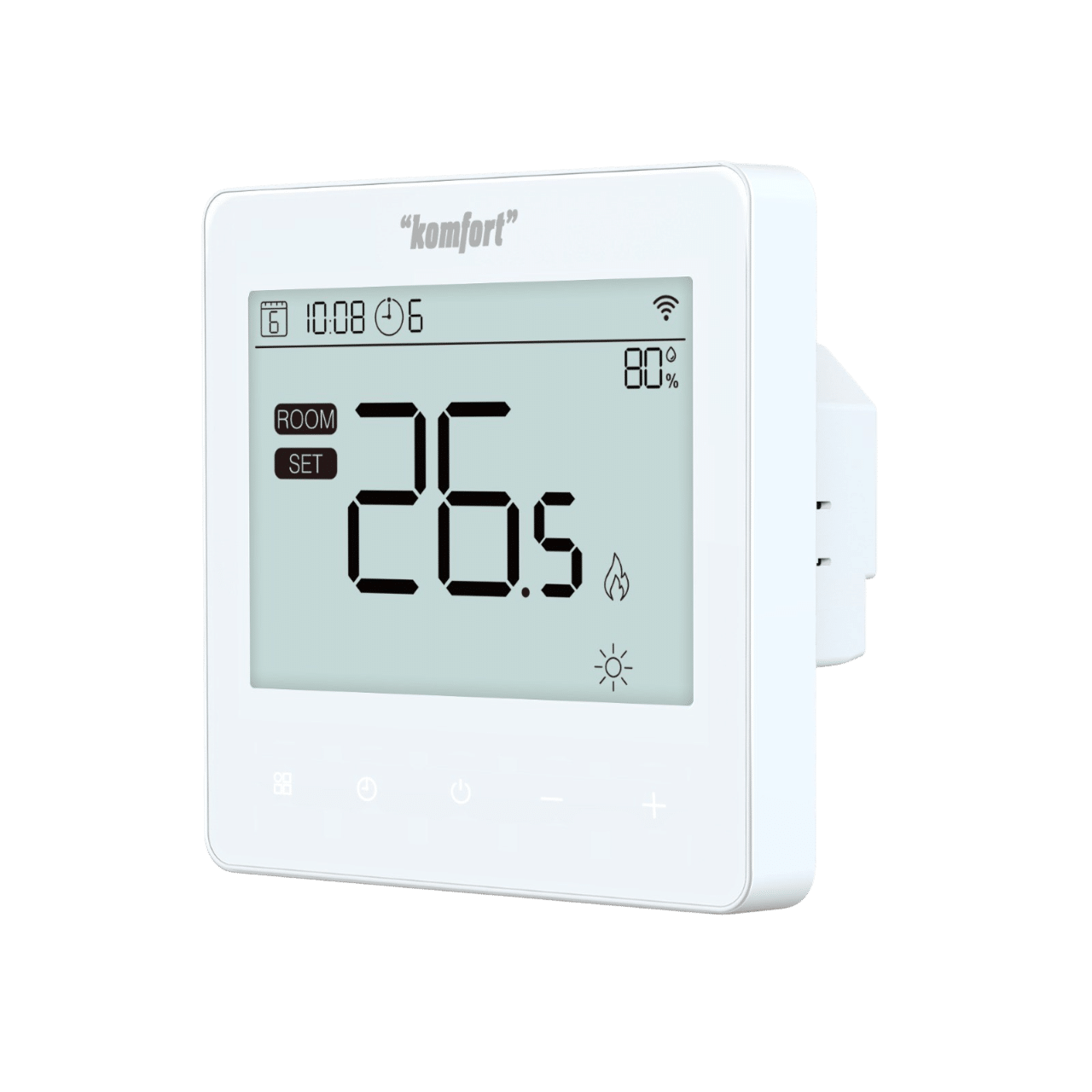 Komfort SmartHC Smart Underfloor Heating Thermostat White with Floor Sensor
