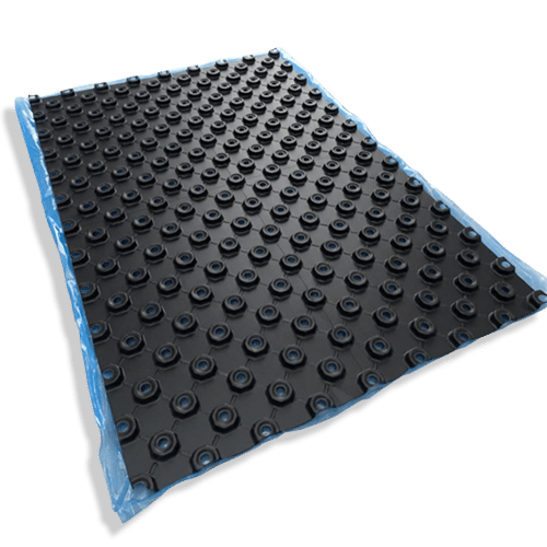 15mm Low Profile Underfloor Heating Castellated Tray + Screed Holes (Self Adhesive) – 12mm Pipe