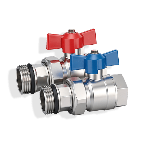 Komfort 1" Manifold Isolation Ball Valves (Pair)